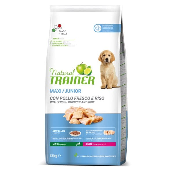 Natural trainer Maxi Junior - con pollo 12 kg Natural Trainer (2495923)