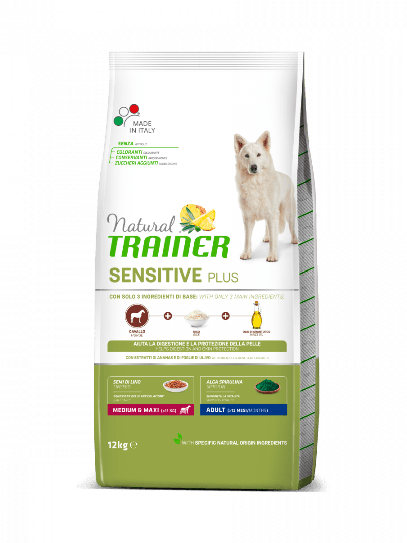 Natural Trainer Sensitive - Adult Medium - Maxi - Cavallo e Riso 12 kg Natural Trainer (2495931)