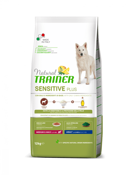 Natural Trainer Sensitive - Adult Medium - Maxi - Cavallo e Riso 12 kg Natural Trainer (2495931)