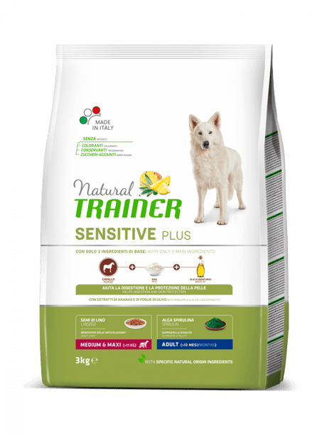 Natural Trainer Sensitive - Adult Medium - Maxi - Cavallo e Riso 2 kg Natural Trainer (2495930)