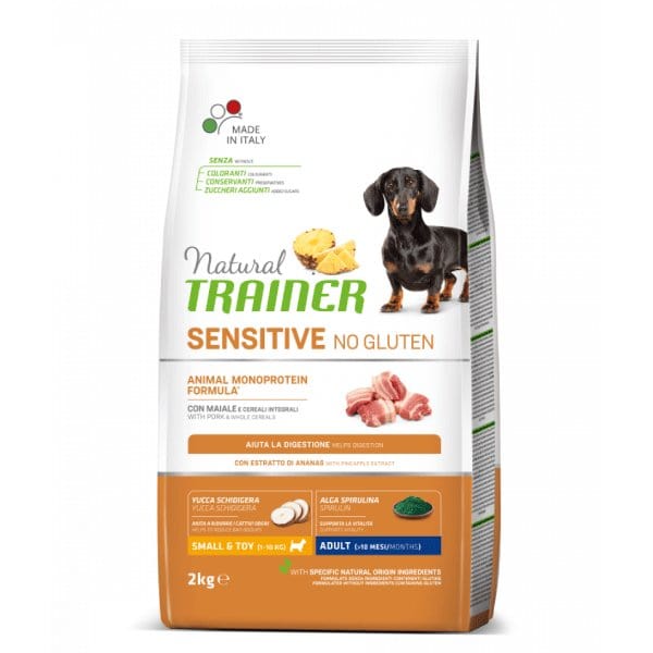 Natural Trainer Sensitive No Gluten Mini Adult - Maiale 2 kg Natural Trainer (2495949)