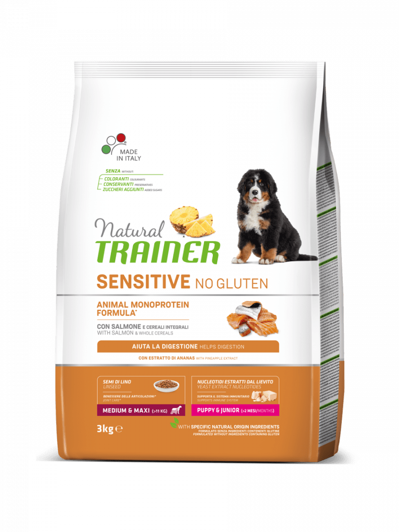 Natural Trainer Sensitive Puppy & Junior - Salmone - Medium - Maxi 12 kg Natural Trainer (2495957)