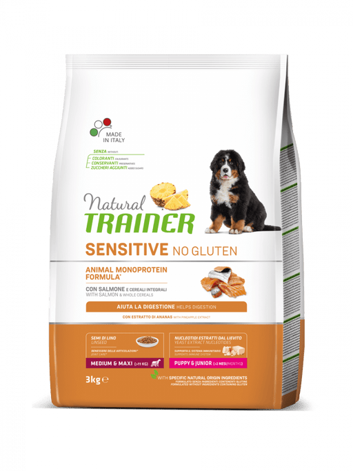 Natural Trainer Sensitive Puppy & Junior - Salmone - Medium - Maxi 12 kg Natural Trainer (2495957)
