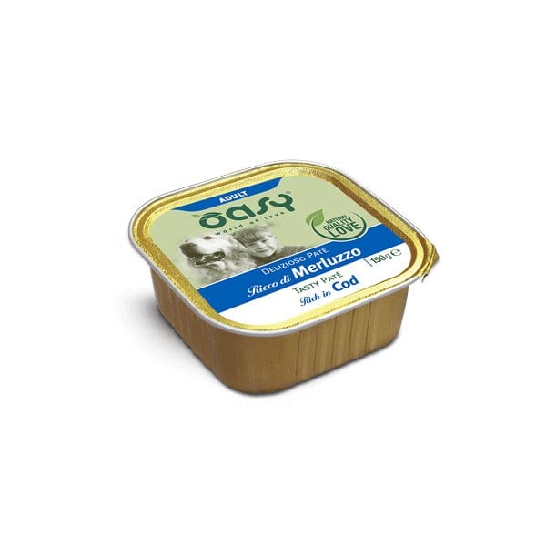 Oasy Delizioso Paté - Adult - Umido per Cani Merluzzo Oasy (2496080)