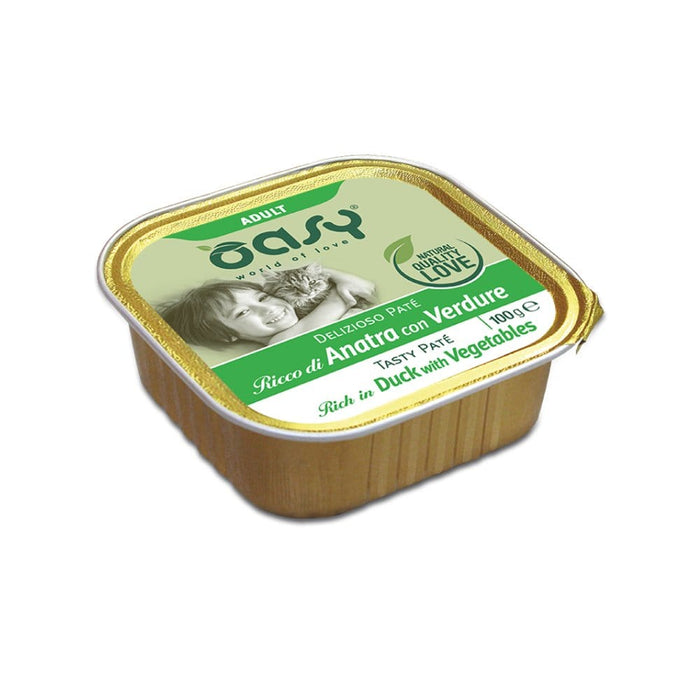 Oasy Delizioso Patè - Adult . Umido per Gatti Anatra Oasy (2496089)