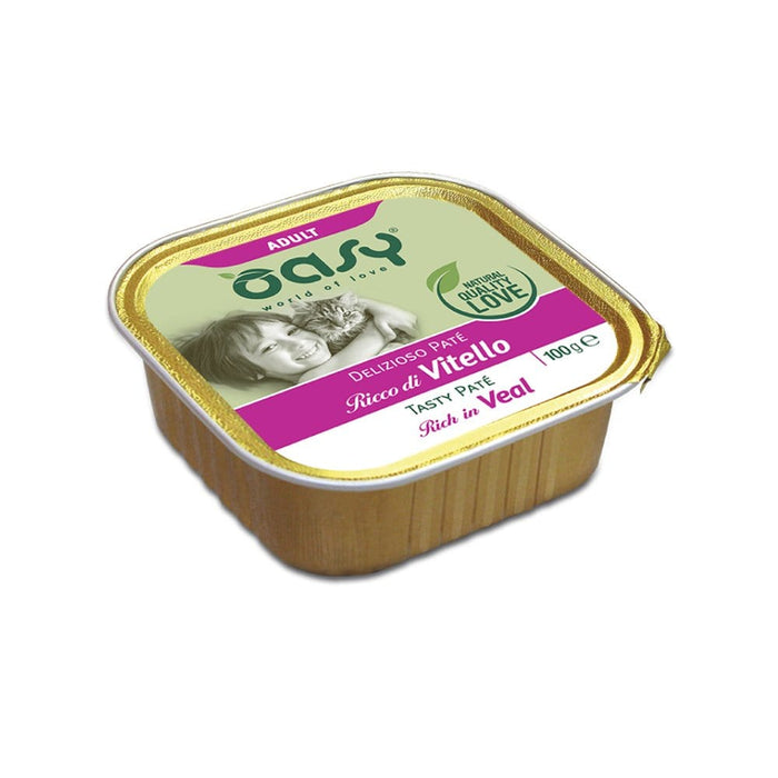 Oasy Delizioso Patè - Adult . Umido per Gatti Vitello Oasy (2496090)