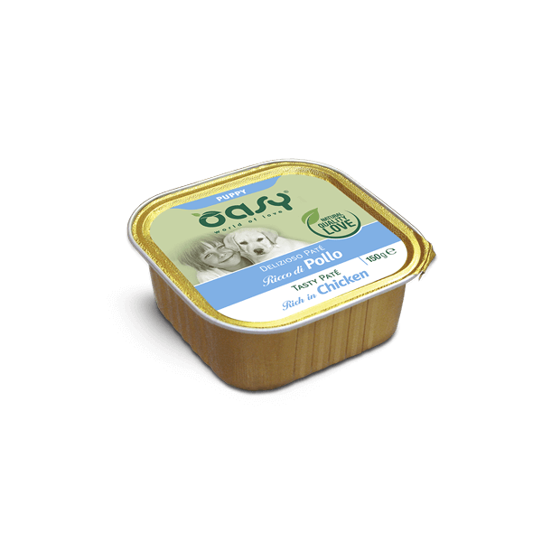 Oasy Delizioso Paté - Puppy & Junior - Ricco di Pollo - 150 gr Oasy (2496083)