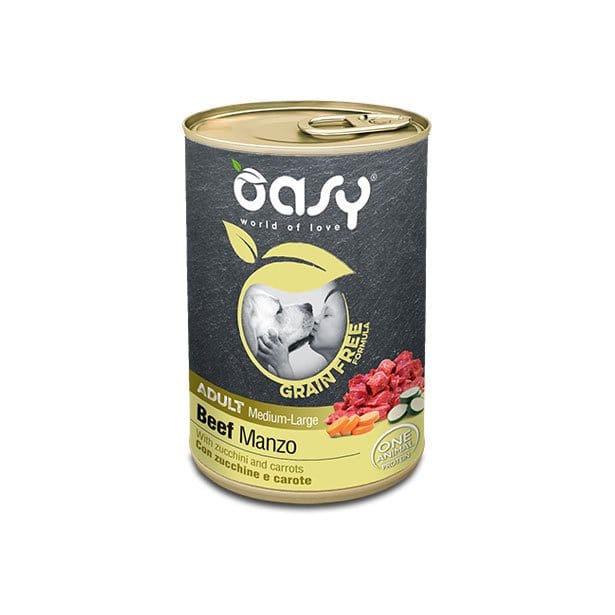 Oasy Grain Free Formula Adult - Umido per Cani 400 gr / Manzo Oasy (2496101)