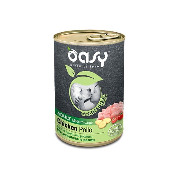 Oasy Grain Free Formula Adult - Umido per Cani 400 gr / Pollo Oasy (2496100)