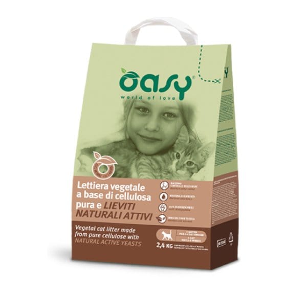 Oasy Lettiera Biodegradabile Cellulosa e lieviti naturali - 6 Lt Oasy (2496120)