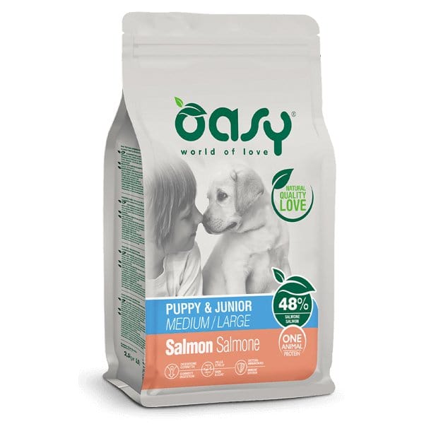 Oasy Mono Proteico Puppy & Junior Medium\Large Salmone 12 kg Oasy (2496214)