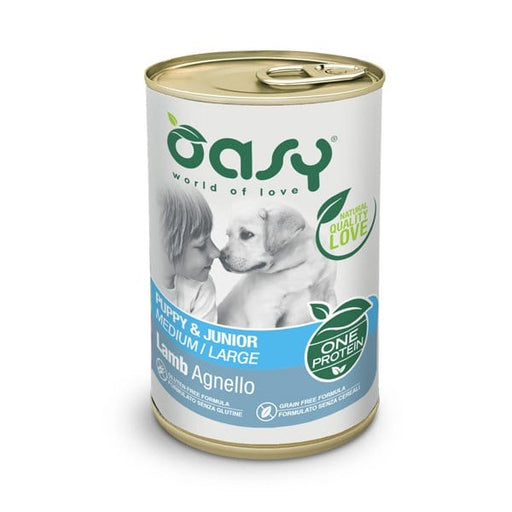 Oasy Mono Proteico Puppy & Junior - Umido per Cuccioli 400 gr / Agnello Oasy (2496208)