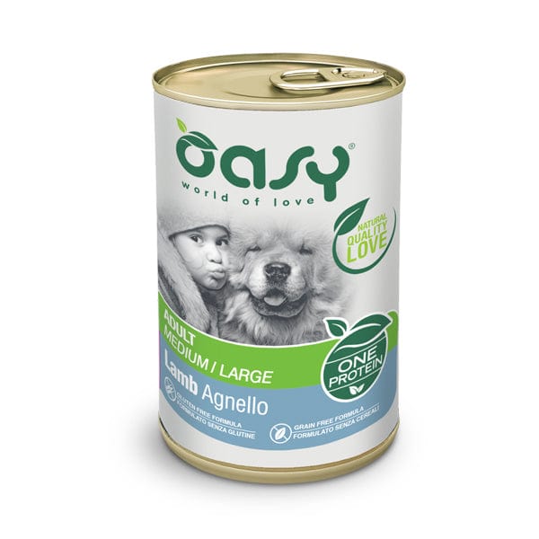 Oasy Mono Proteico - Umido per Cani Adulti 400 gr / Agnello Oasy (2496190)
