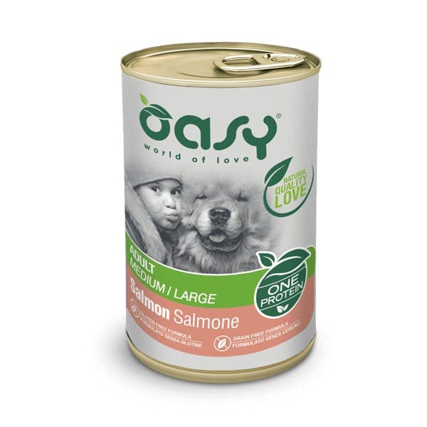 Oasy Mono Proteico - Umido per Cani Adulti 400 gr / Salmone Oasy (2496189)