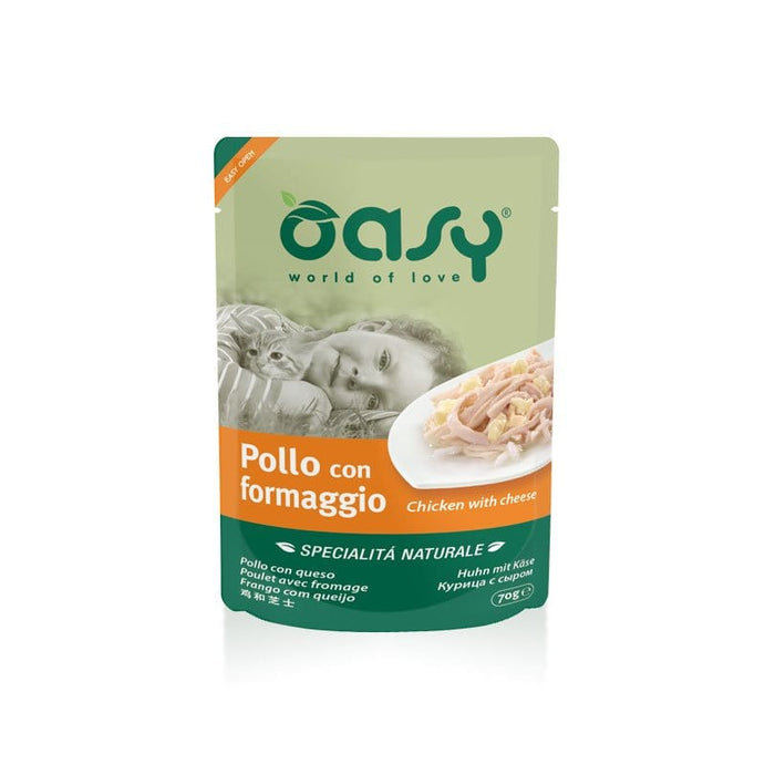 Oasy Specialità Naturale Busta - Umido per gatti Pollo e Formaggio Oasy (2496300)