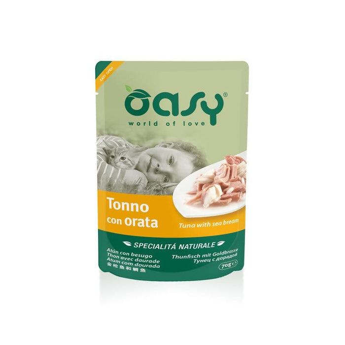 Oasy Specialità Naturale Busta - Umido per gatti Tonno con Orata Oasy (2496293)
