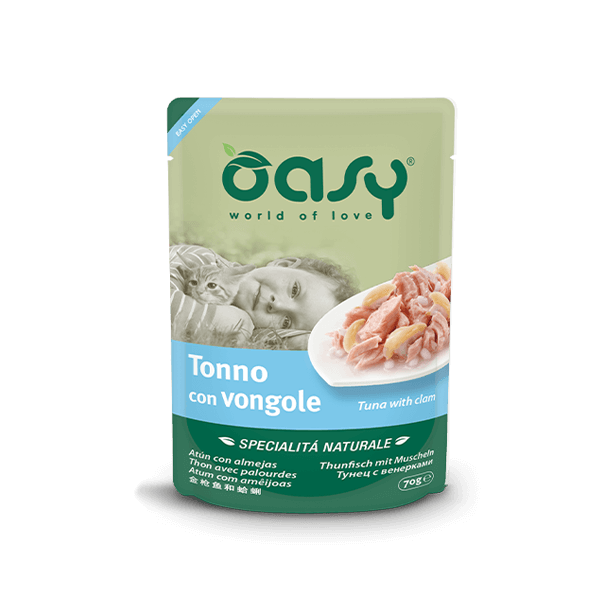 Oasy Specialità Naturale Busta - Umido per gatti Tonno e Vongole Oasy (2496303)