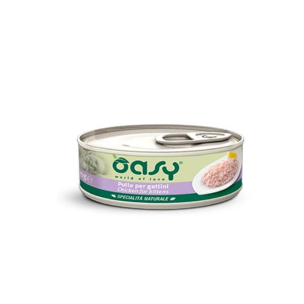 Oasy Specialità Naturale Lattine - Umido per Gatti 150 gr / Pollo per Gattini Oasy (2496326)