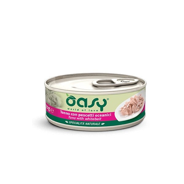 Oasy Specialità Naturale Lattine - Umido per Gatti 70 gr / Pescetti Oceanici Oasy (2496335)