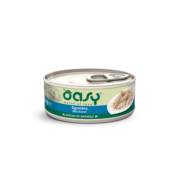 Oasy Specialità Naturale Lattine - Umido per Gatti 70 gr / Sgombro Oasy (2496347)