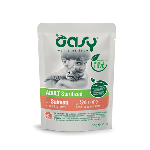 Oasy Sterilized Bocconcini in Salsa - Bustine Salmone Oasy (2496351)