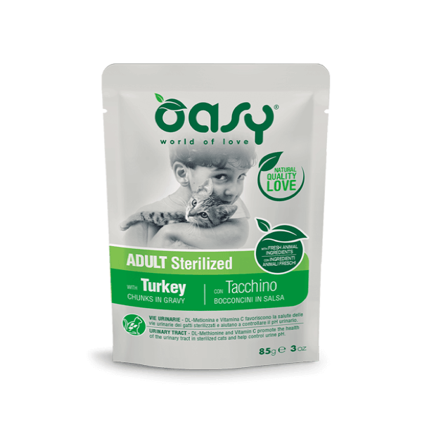 Oasy Sterilized Bocconcini in Salsa - Bustine Tacchino Oasy (2496353)