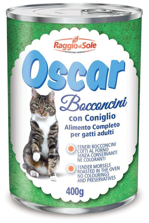 Oscar BOCCONCINI CON CONIGLIO - Umido economico gatti adulti - Gr.400 Oscar (2496422)