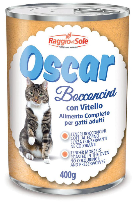 Oscar BOCCONCINI CON VITELLO - Umido economico gatti adulti - Gr.400 Oscar (2496426)