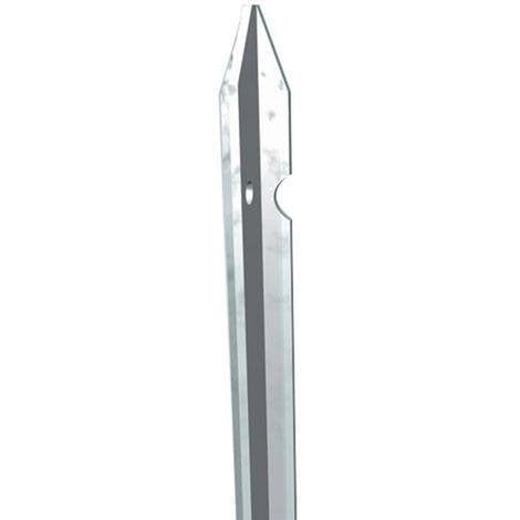 Palo Zincato 175cm VERDELOOK Palo Ferro Zincato A T - Altezza 175cm Base 3x3cm Per Recinzioni Palo Sezione T 175cm - 7