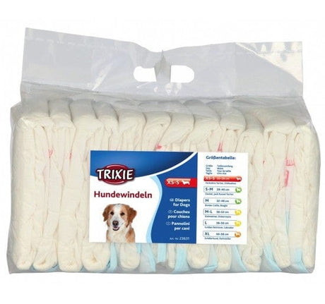 Pannolini per Cani femmine - 12 pezzi - Trixie Bianco / XS-S Trixie (2496549)