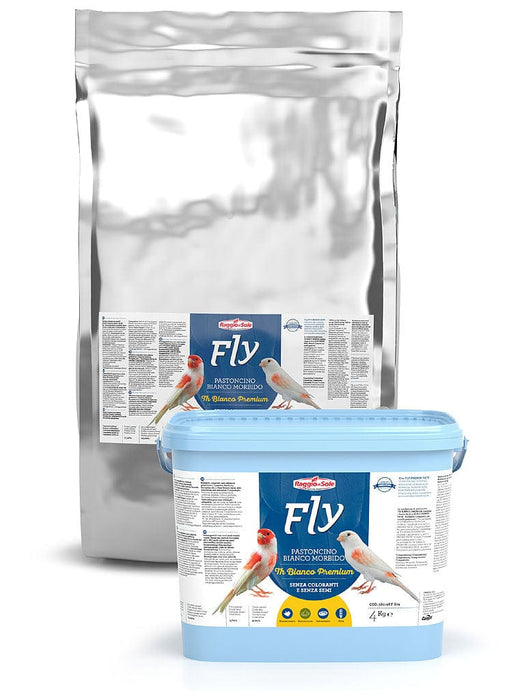 Pastoncino TH Bianco premium per uccelli granivori - secchiello kg 4 - Fly Raggio di Sole Fly Raggio di Sole