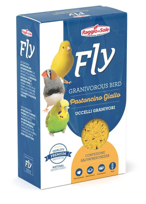 Pastonicino Giallo Fly Hobby - Uccelli Granivori - Raggio di Sole 300 gr Fly Raggio di Sole (2496605)