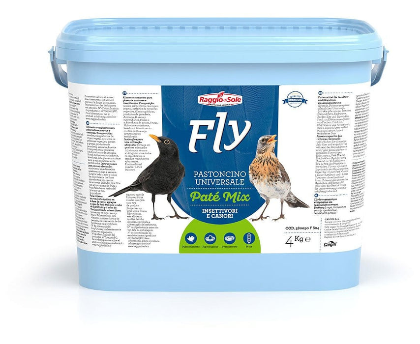 Patè Mix Pastoncino Universale uccelli insettivori - 4 kg - Fly Raggio di Sole Fly Raggio di Sole (2496619)