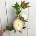Peonia decorativa 2 fiori e 2 boccioli - Bianco Blumissima (2496646)