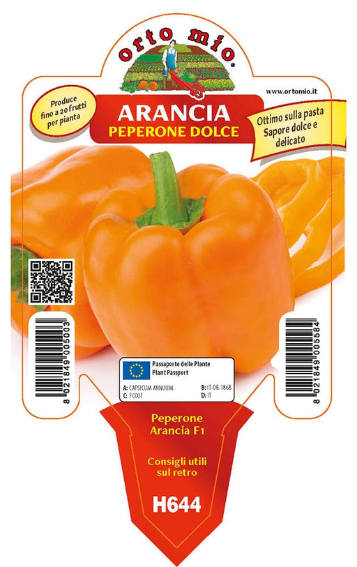 Peperone arancione Arancia F1 - 1 pianta v.10 cm - Orto Mio Orto Mio (2496696)