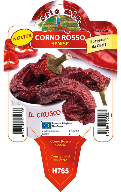 Peperone Corno rosso Senise Crusco - 1 pianta v.10 cm - Orto Mio Orto Mio (2496704)