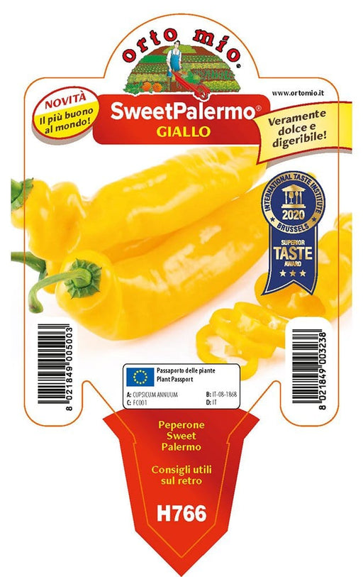 Peperone sweet Palermo - Giallo - 1 pianta v.10 cm - Orto Mio Orto Mio (2496738)