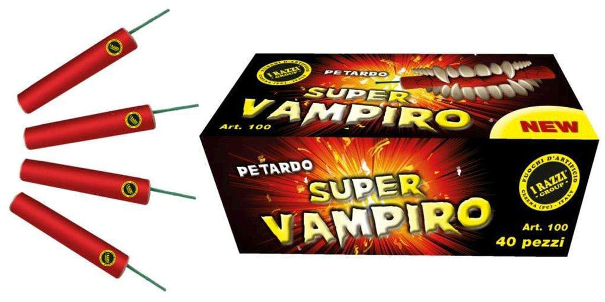 PETARDO SUPER VAMPIRO - Confezione 40 pezzi - Fuoco d'artificio —