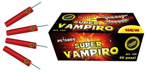 PETARDO SUPER VAMPIRO - Confezione 40 pezzi - Fuoco d'artificio MillStore (2496777)