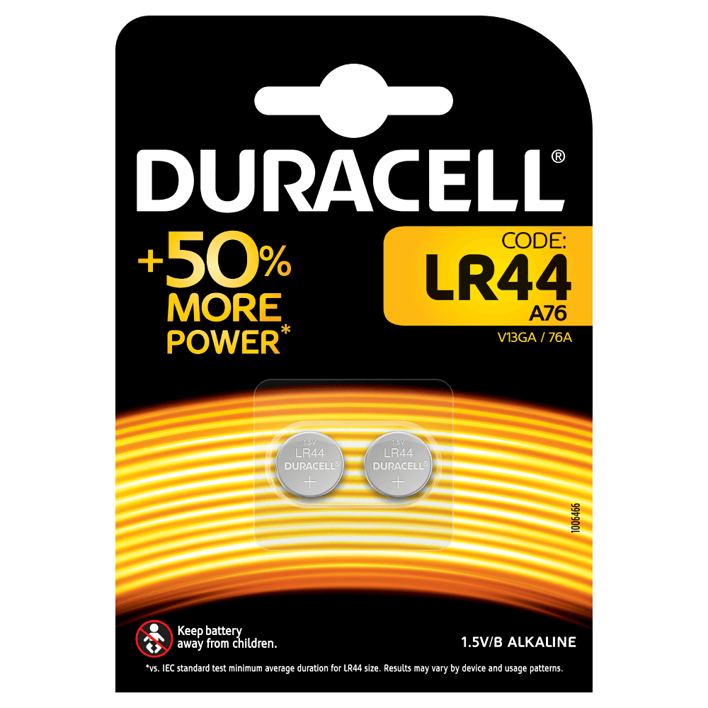 Pila Duracell Electronics LR44 - 1,5 V - 2 pile Duracell