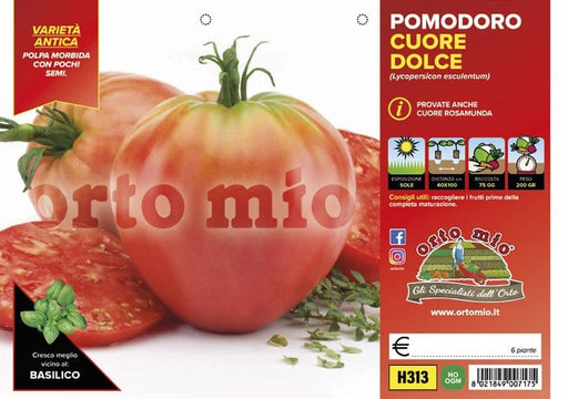 Pomodoro a cuore varietà antiche cuore classico Dolcecuore F1 - 6 piante - Orto Mio Orto Mio (2496997)