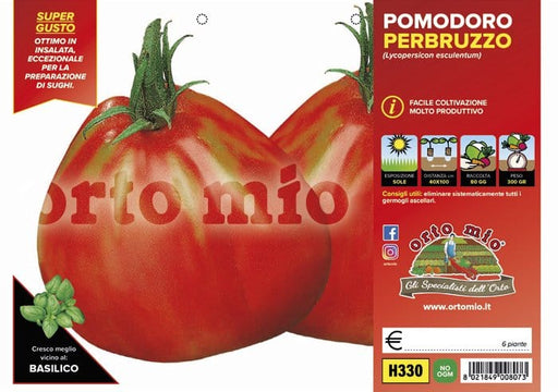 Pomodoro a cuore varietà antiche pera Abruzzo Perbruzzo F1-Deko F1 - 6 pinate - Orto Mio Orto Mio (2496998)
