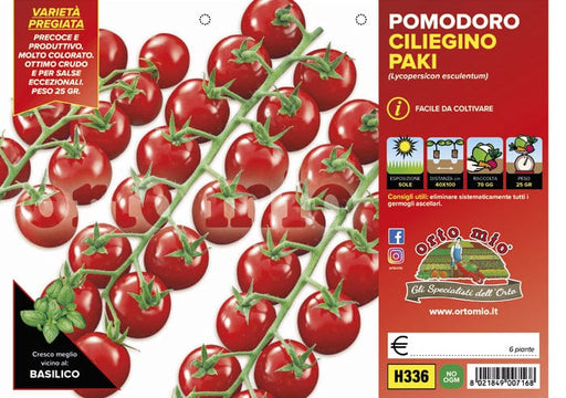 Pomodoro ciliegino Paki F1-Edox F11 - 6 piante - Orto Mio Orto Mio (2497019)