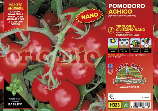 Pomodoro determinato (nano) ciliegino nano Achico F1 - 6 piante - Orto Mio Orto Mio (2497065)