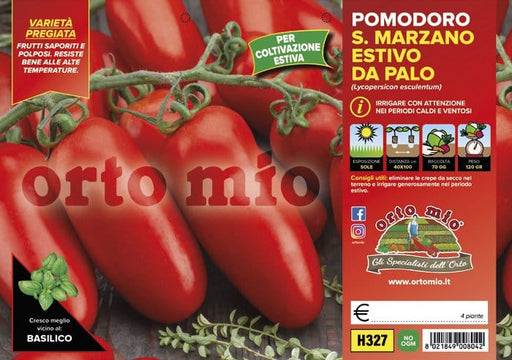 Pomodoro San Marzano e ovale estivo da palo Oskar F1 - 4 piante - Orto Mio Orto Mio (2497102)