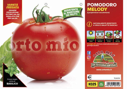 Pomodoro tondo da mensa Melody F1 - 6 piante - Orto Mio Orto Mio (2497127)