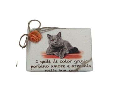 Saponetta profumata artigianale - I gatti di colore grigio portano amore e armonia nella tua casa Le idee di c'era una volta (2498187)