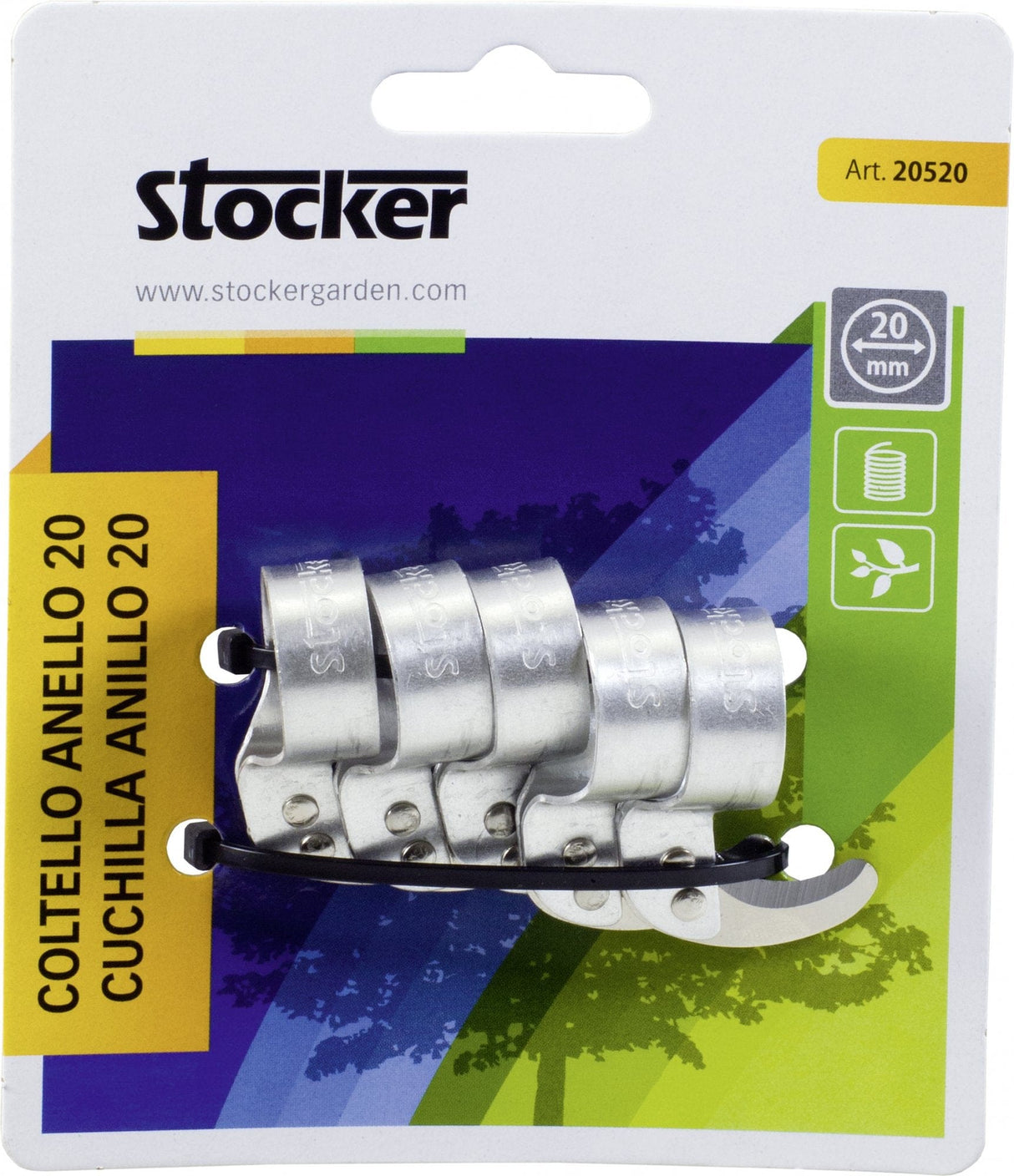 Set coltello ad anello - 20 mm - 5 pz - Stocker Stocker (2498391)