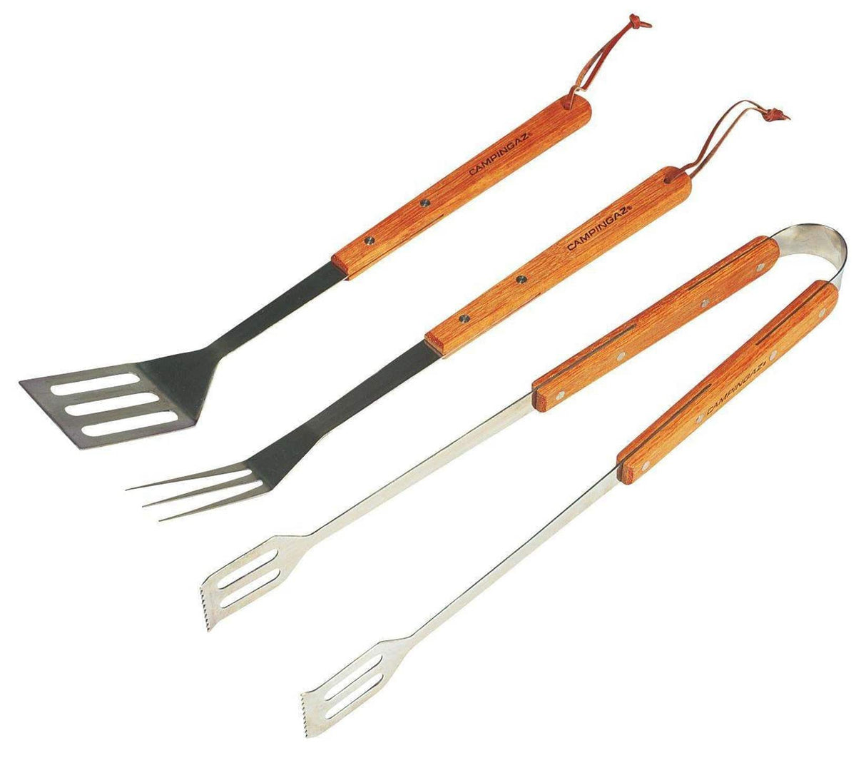 Set pinza, forchettone e spatole con manico in legno - Campingaz Campingaz (2498410)