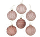 Sfera in Vetro Rosa con applicazioni glitter - decorazione per Albero di Natale Boltze (2569273)